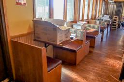 (5) 2-Person Booth along wall in Main Room