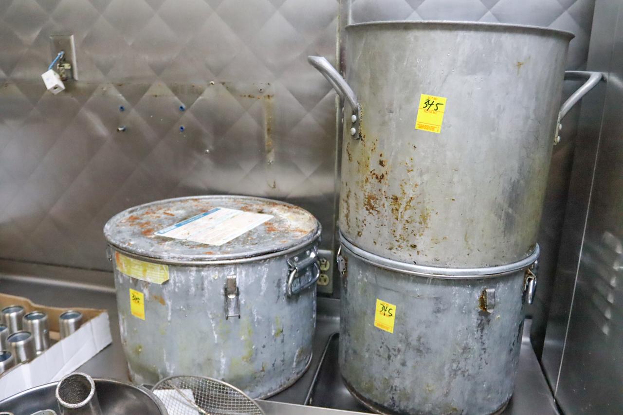 Various Pots; Tray