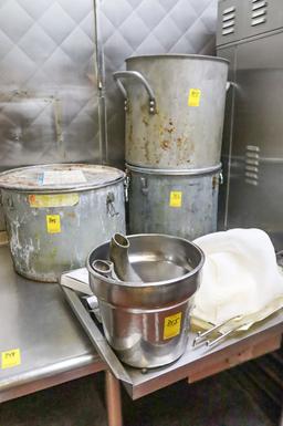 Various Pots; Tray