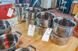 (8) Stainless Steel Inserts, Table Craft 3&4 qts