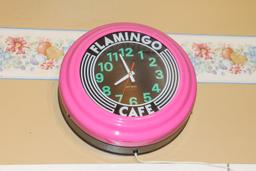 Flamingo Café Clock (not working)