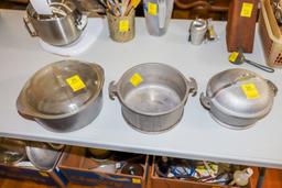 3 Guardian Service Pans (2 have lids)