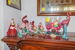 Flamingo Decorations and Glasses