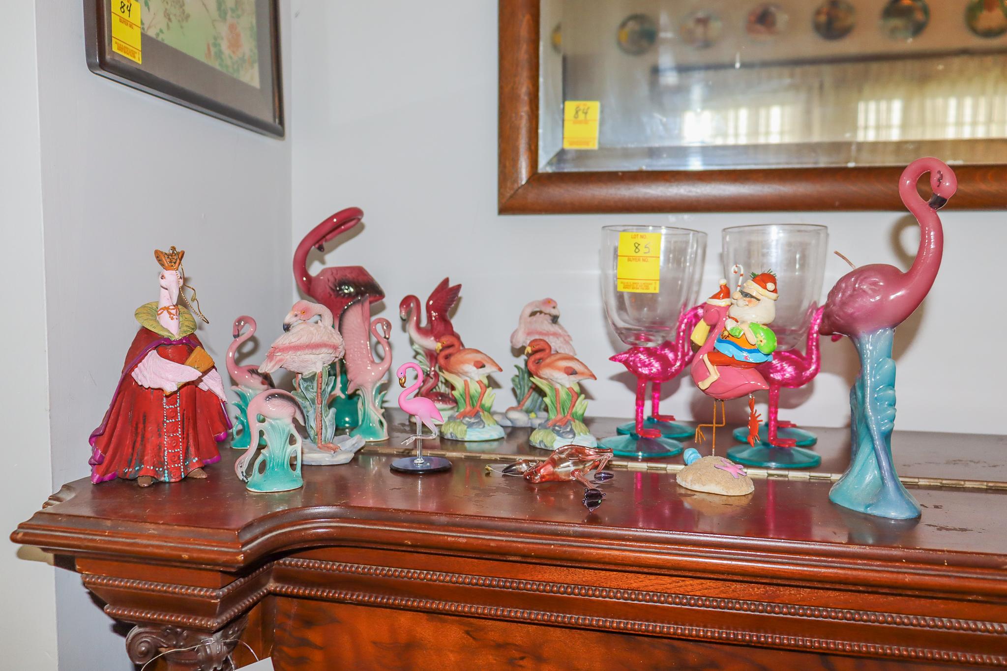 Flamingo Decorations and Glasses