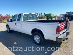 2005 F250 PICKUP, EXTENDED CAB, AUTO, GAS, 5.4L,