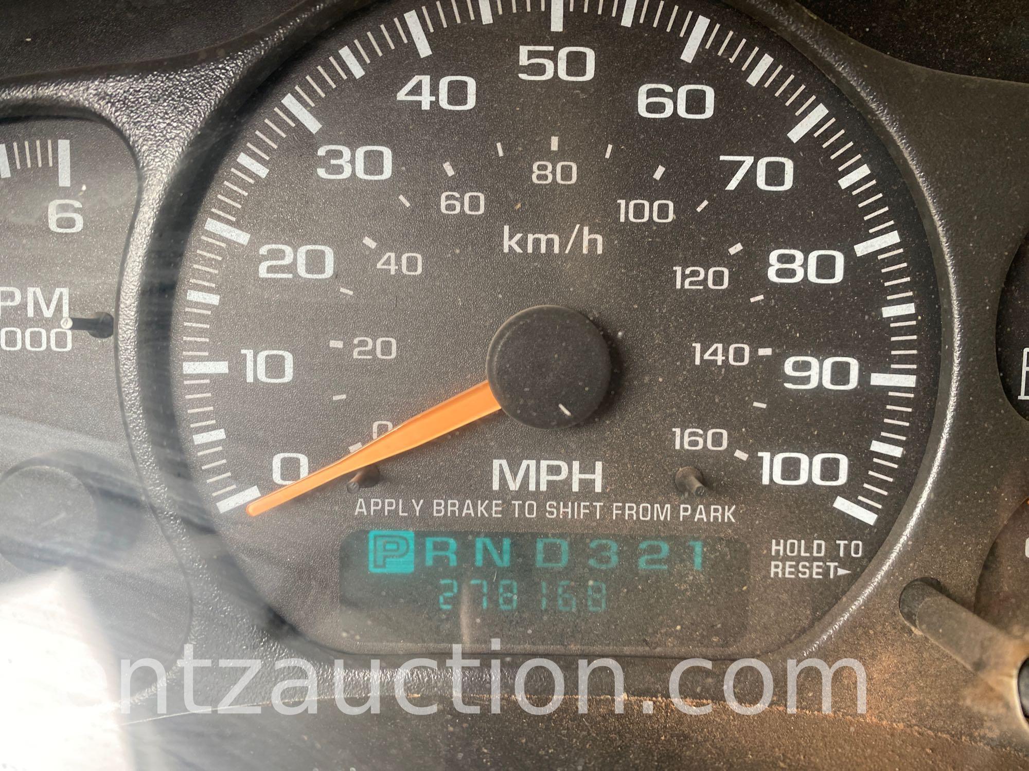 2002 CHEVY Z71 1500 PICKUP, EXT. CAB, V8,