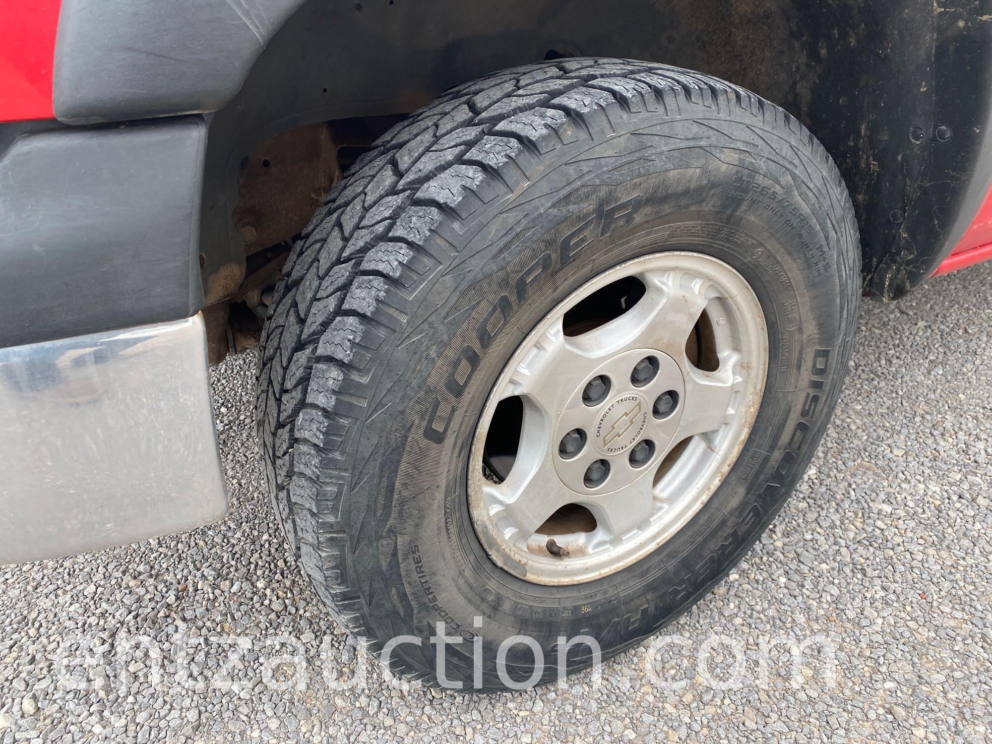 2002 CHEVY Z71 1500 PICKUP, EXT. CAB, V8,