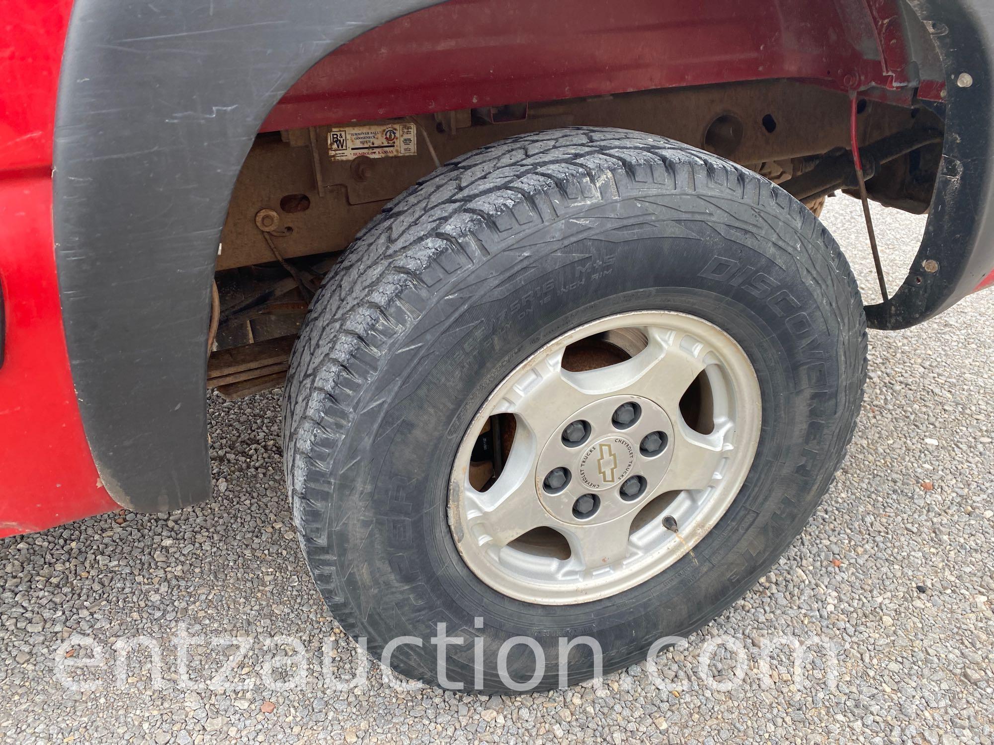 2002 CHEVY Z71 1500 PICKUP, EXT. CAB, V8,