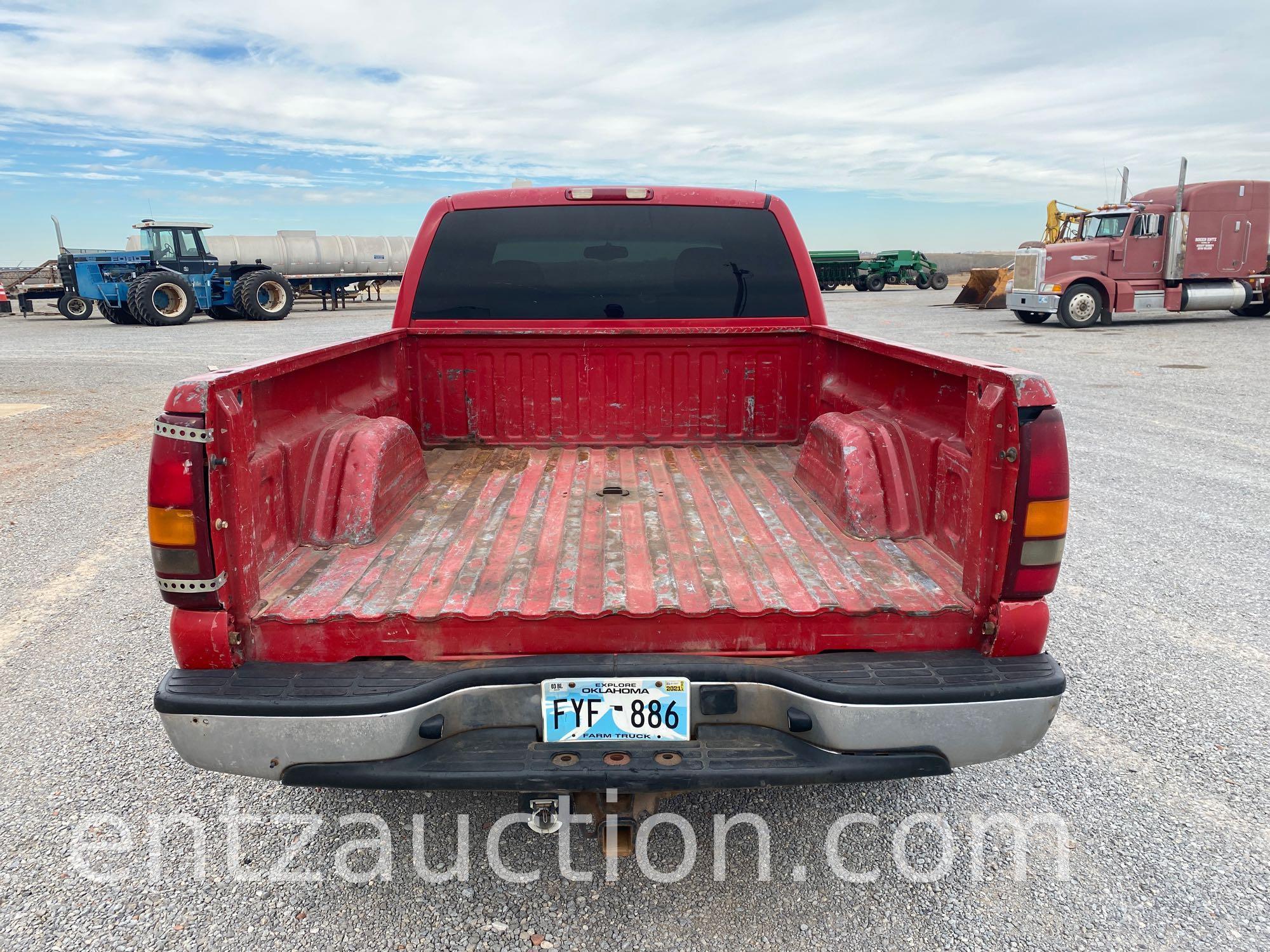 2002 CHEVY Z71 1500 PICKUP, EXT. CAB, V8,