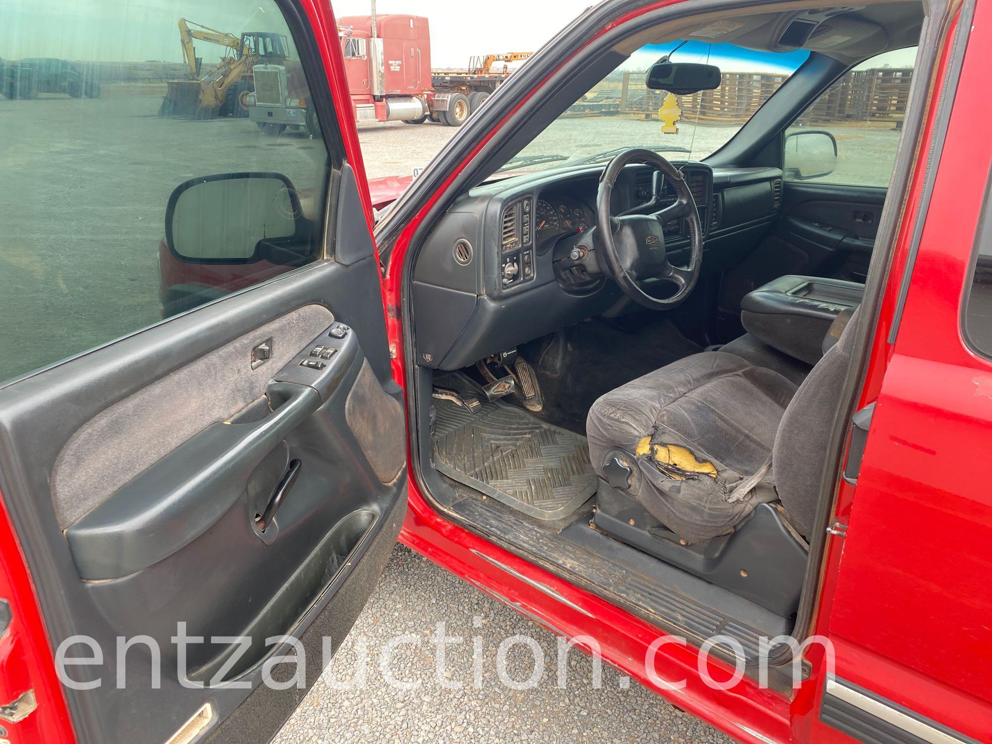 2002 CHEVY Z71 1500 PICKUP, EXT. CAB, V8,