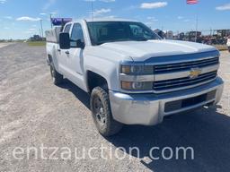 2015 CHEVY 2500 PICKUP, 4X4, AUTO, GAS,