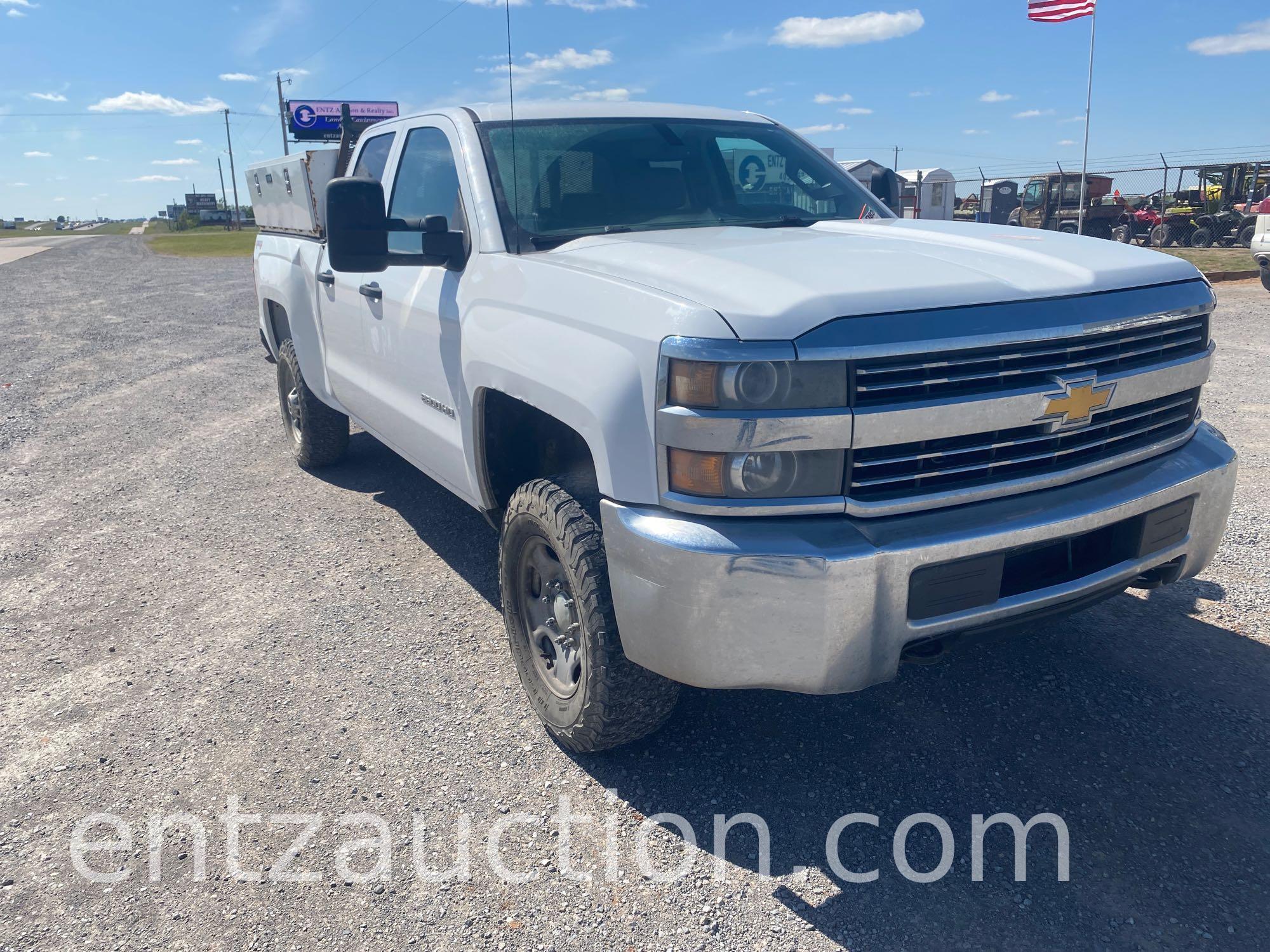 2015 CHEVY 2500 PICKUP, 4X4, AUTO, GAS,