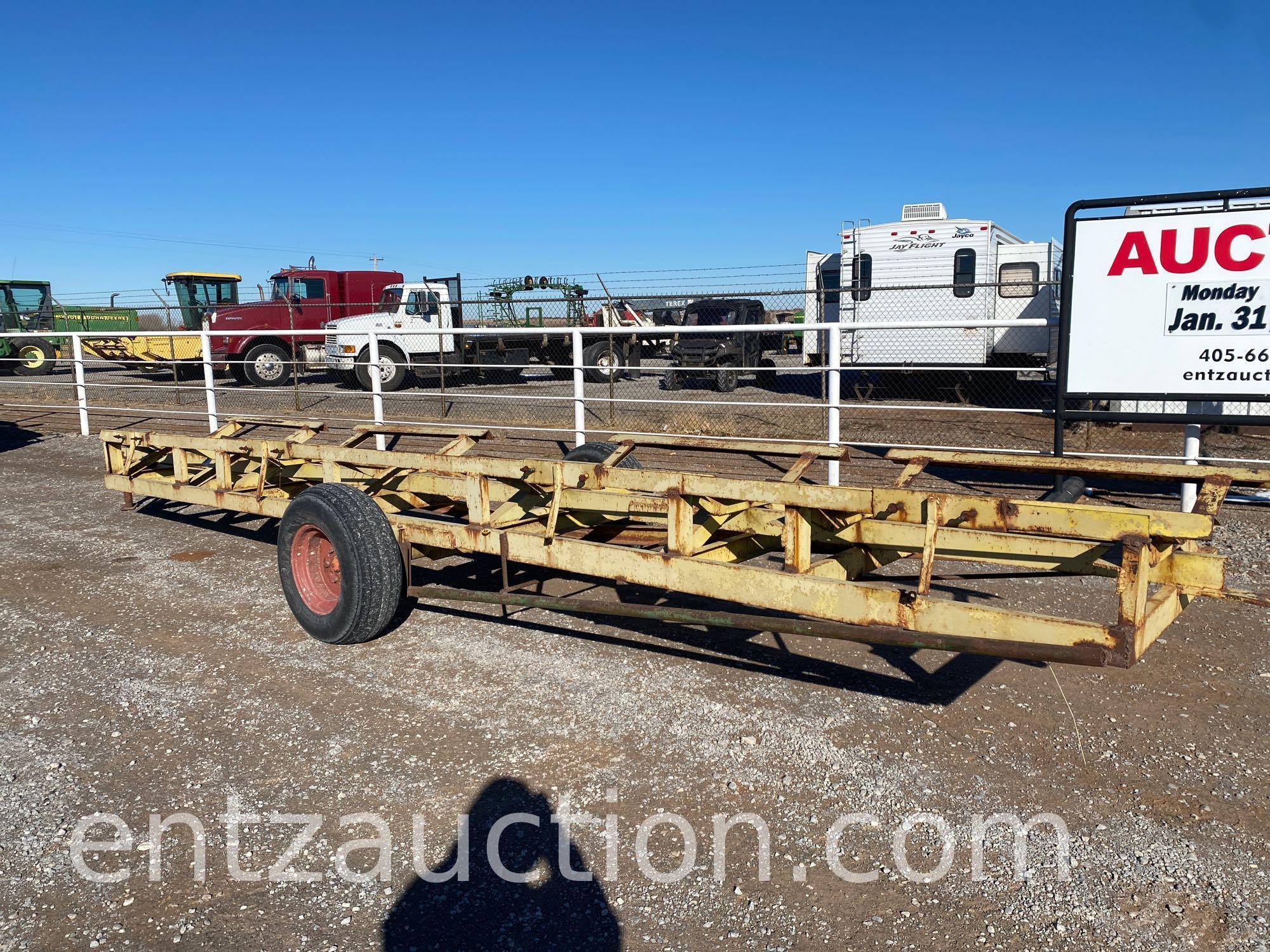4 BALE HAY TRAILER, BP, (R) NO TITLE,