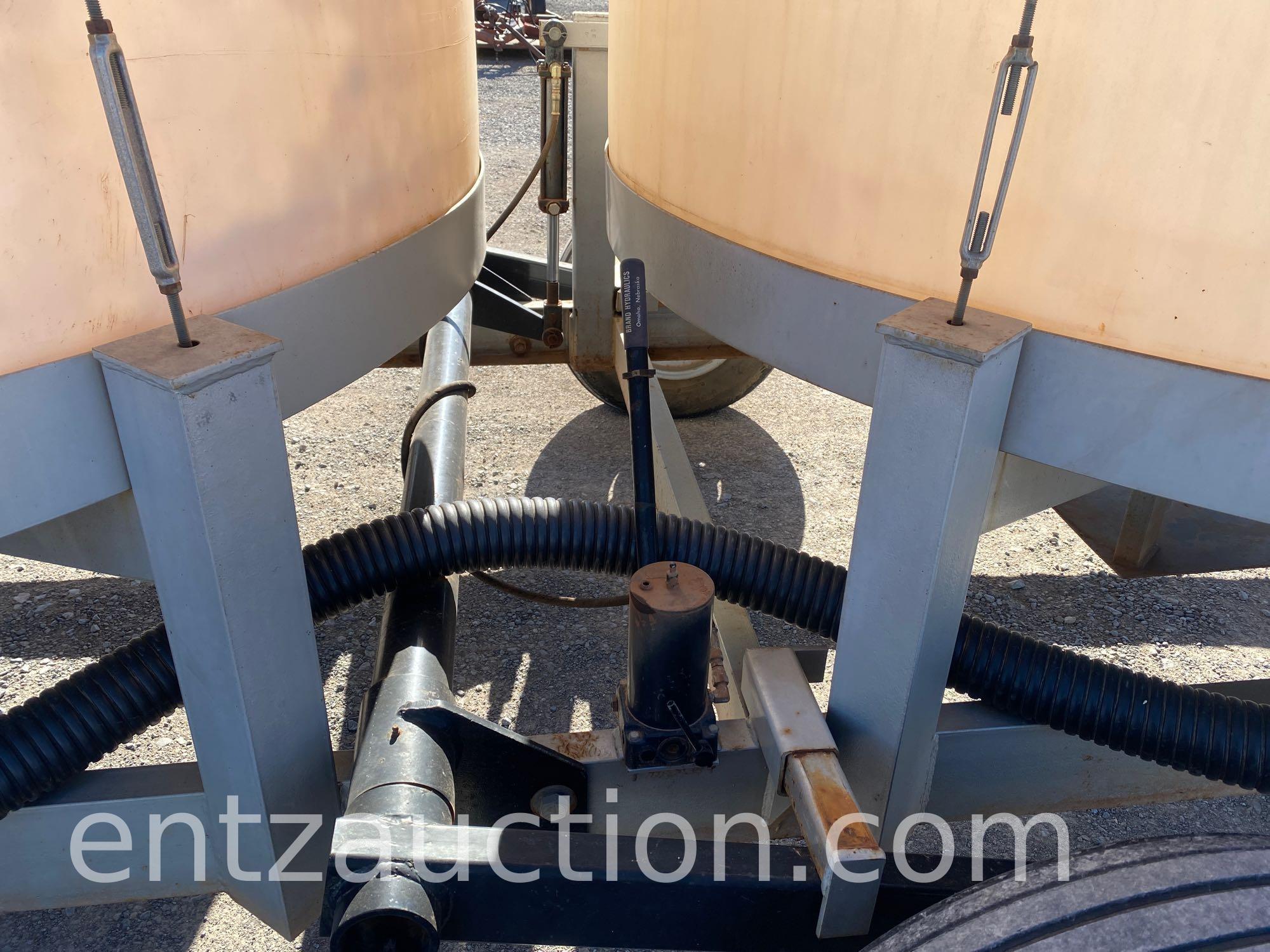PORTABLE TWIN 3000 GALLON CONE BOTTOM LIQUID