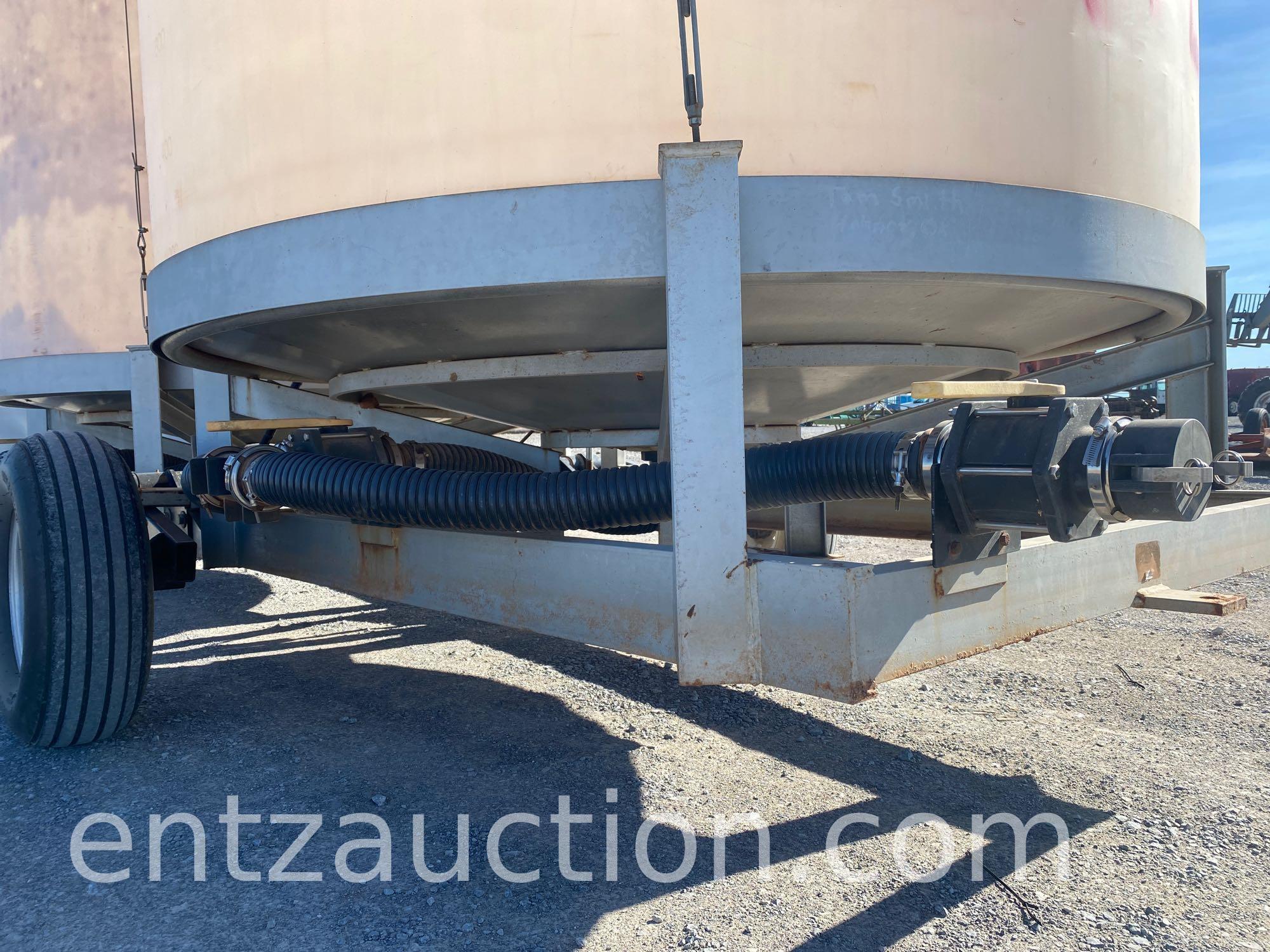 PORTABLE TWIN 3000 GALLON CONE BOTTOM LIQUID