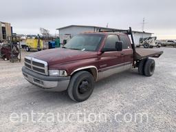 2001 DODGE 3500 PICKUP, EXTENDED CAB, 5.9 L