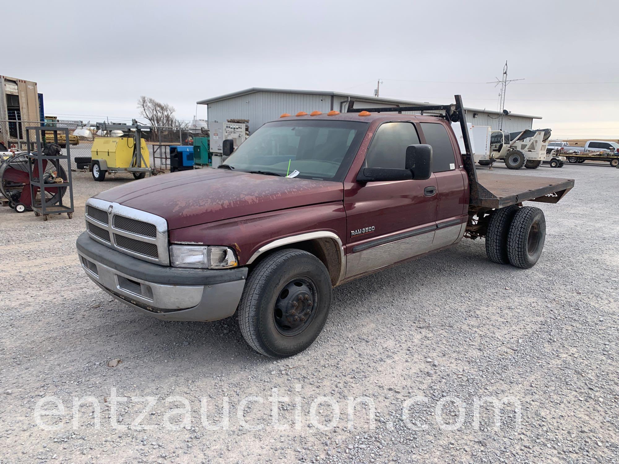 2001 DODGE 3500 PICKUP, EXTENDED CAB, 5.9 L