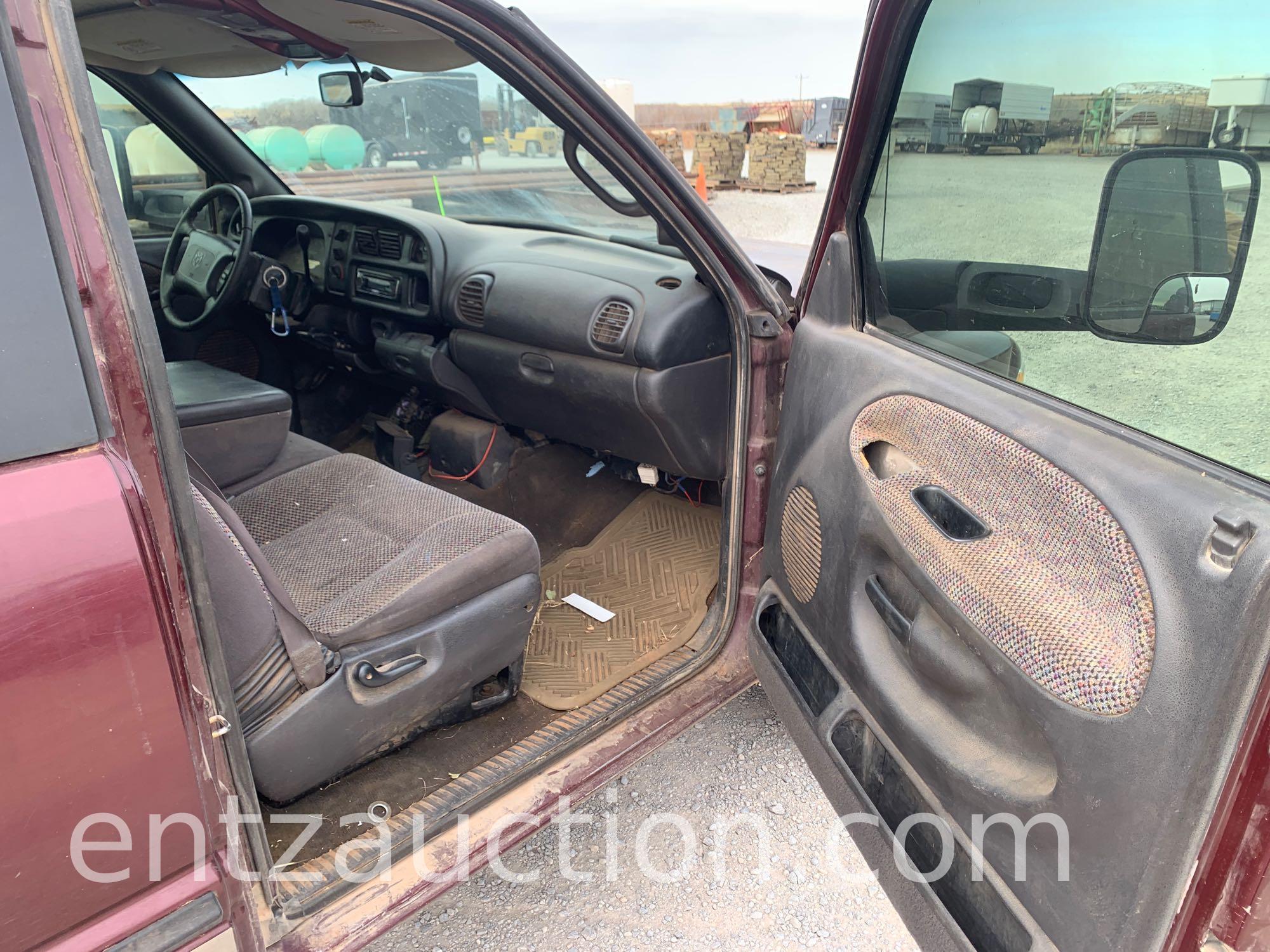 2001 DODGE 3500 PICKUP, EXTENDED CAB, 5.9 L