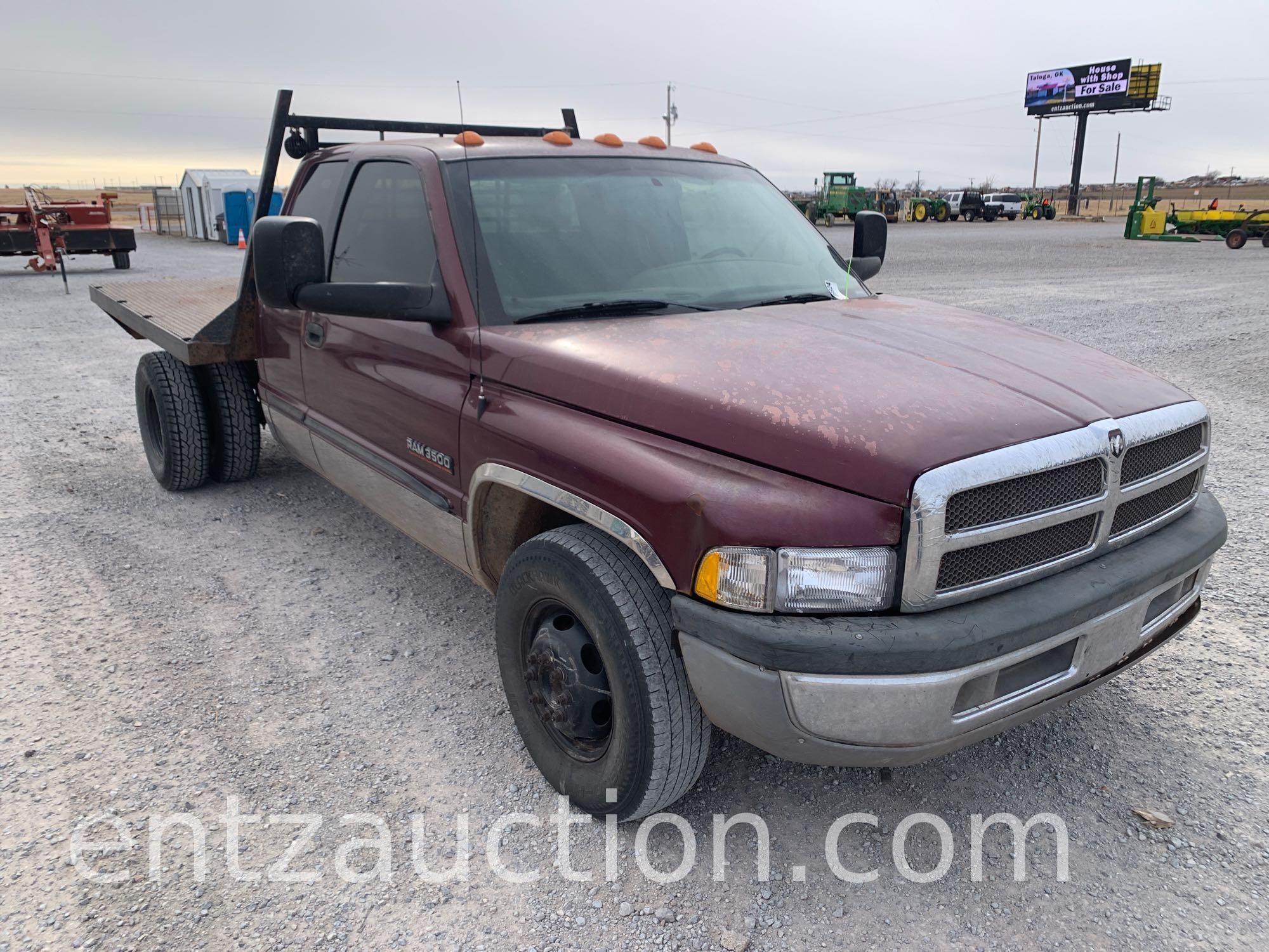 2001 DODGE 3500 PICKUP, EXTENDED CAB, 5.9 L