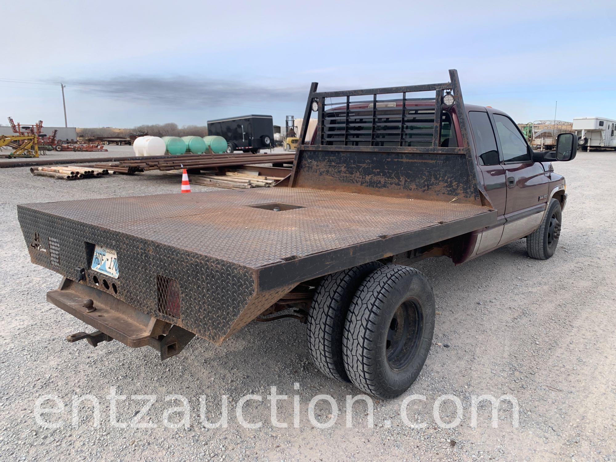 2001 DODGE 3500 PICKUP, EXTENDED CAB, 5.9 L