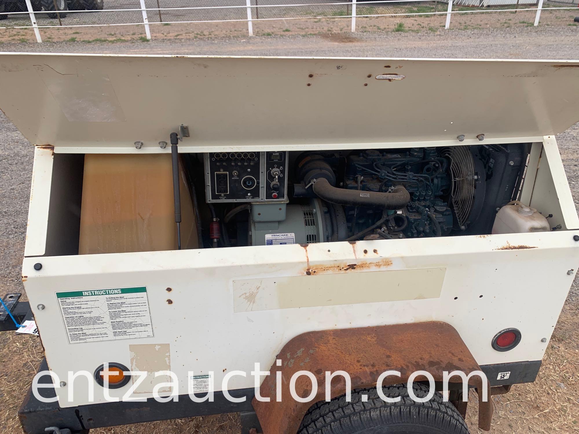 2013 TEREX 6 KW GENERATOR, KUBOTA D1105 ENGINE,
