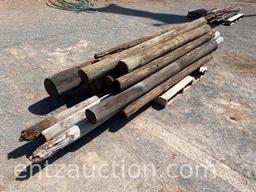 USED WOOD POSTS OF VARIOUS SIZES **SOLD TIMES THE