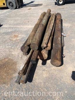 USED WOOD POSTS OF VARIOUS SIZES **SOLD TIMES THE
