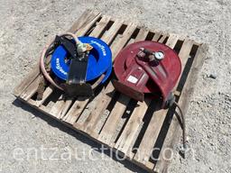 1) REEL CRAFT HOSE REEL W/ HOSE, 1) GOODYEAR