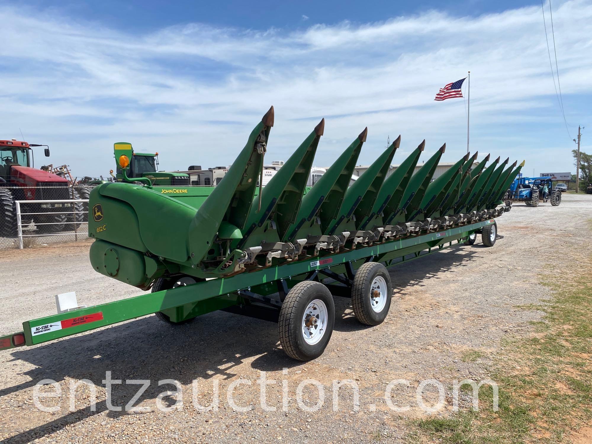 2012 JD 612 C CORN HEAD, 12 ROW, 30" *HEADER ONLY,