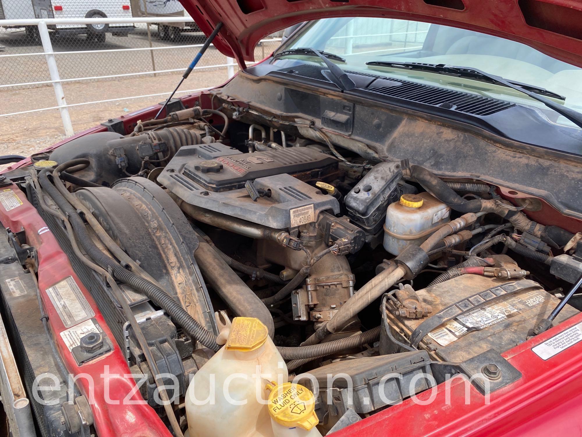 2008 DODGE 3500 PICKUP, SINGLE WHEEL, REGULAR CAB,