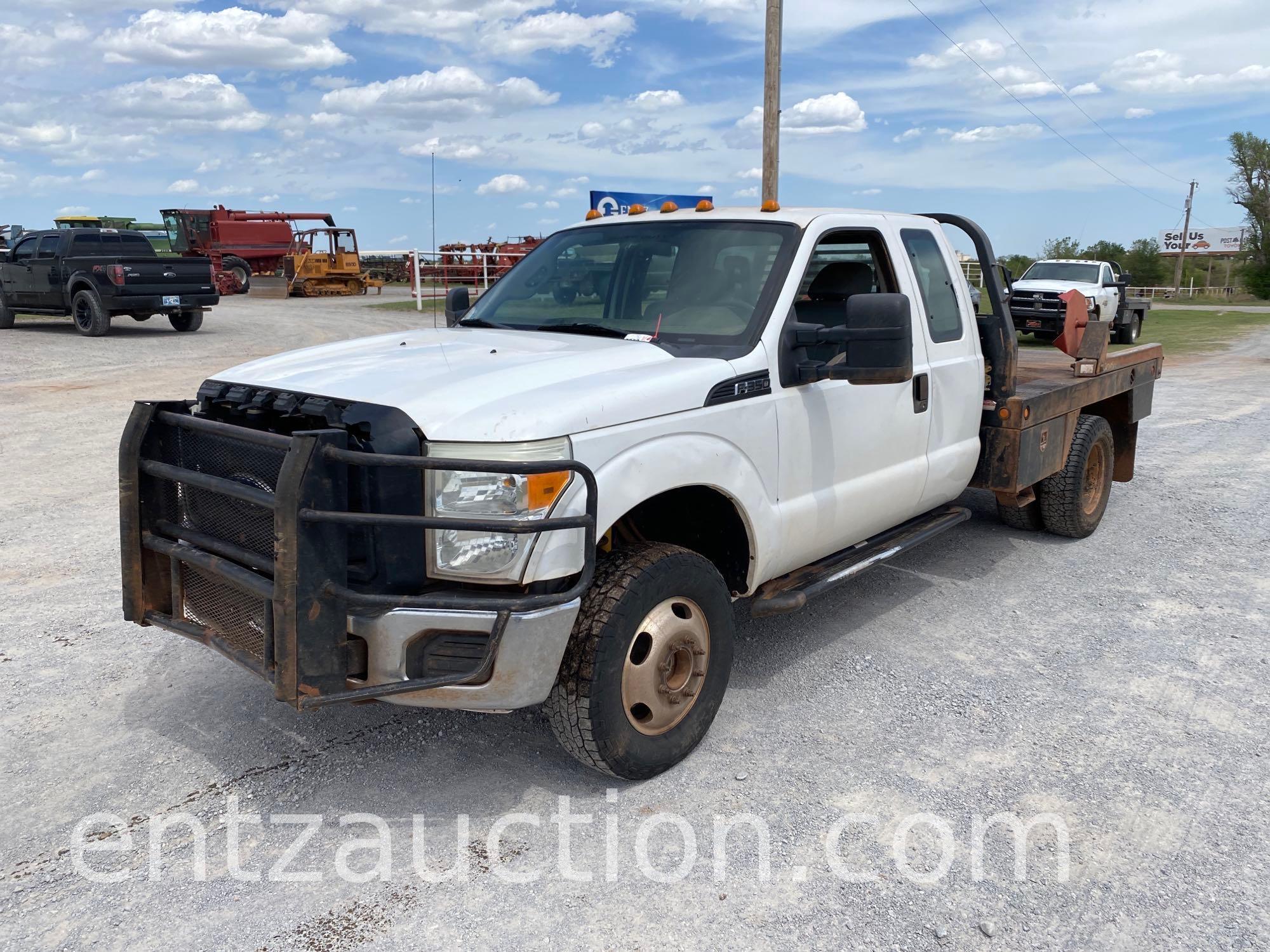 2011 FORD F350 PICKUP, EXT. CAB, DUALLY, 4X4,
