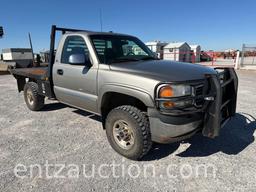 2001 GMC 2500 PICKUP, SINGLE CAB, 4X4, AUTO, 8100