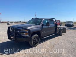 2015 CHEVY 3500 SILVERADO PICKUP, CREW CAB,