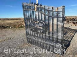14' BI-PARTING WROUGHT IRON GATE