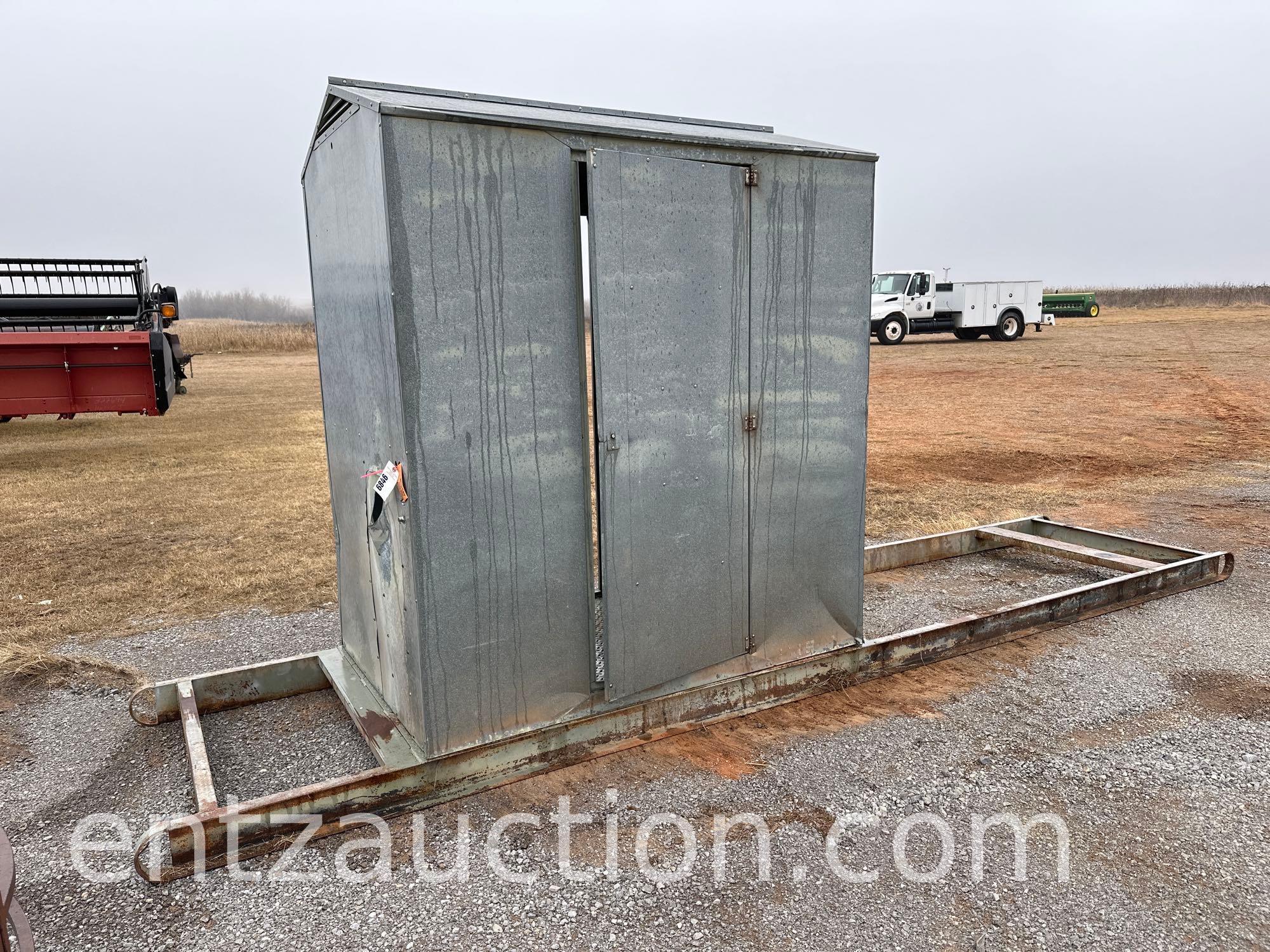 4' X 6' METER HOUSE ON 18' ON SKID