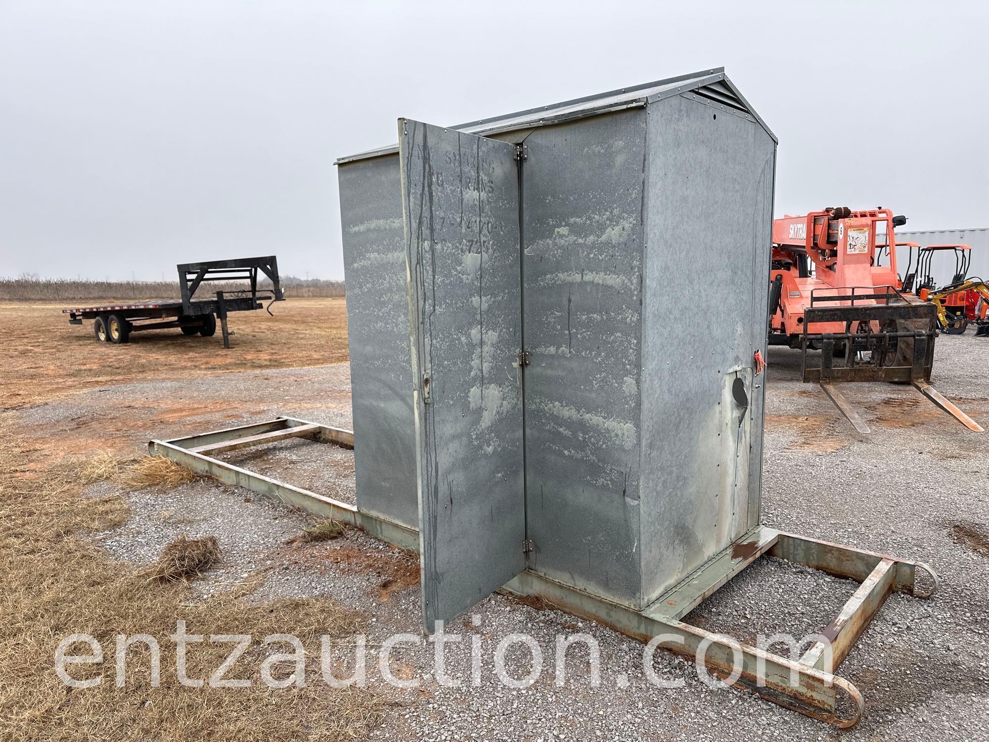 4' X 6' METER HOUSE ON 18' ON SKID