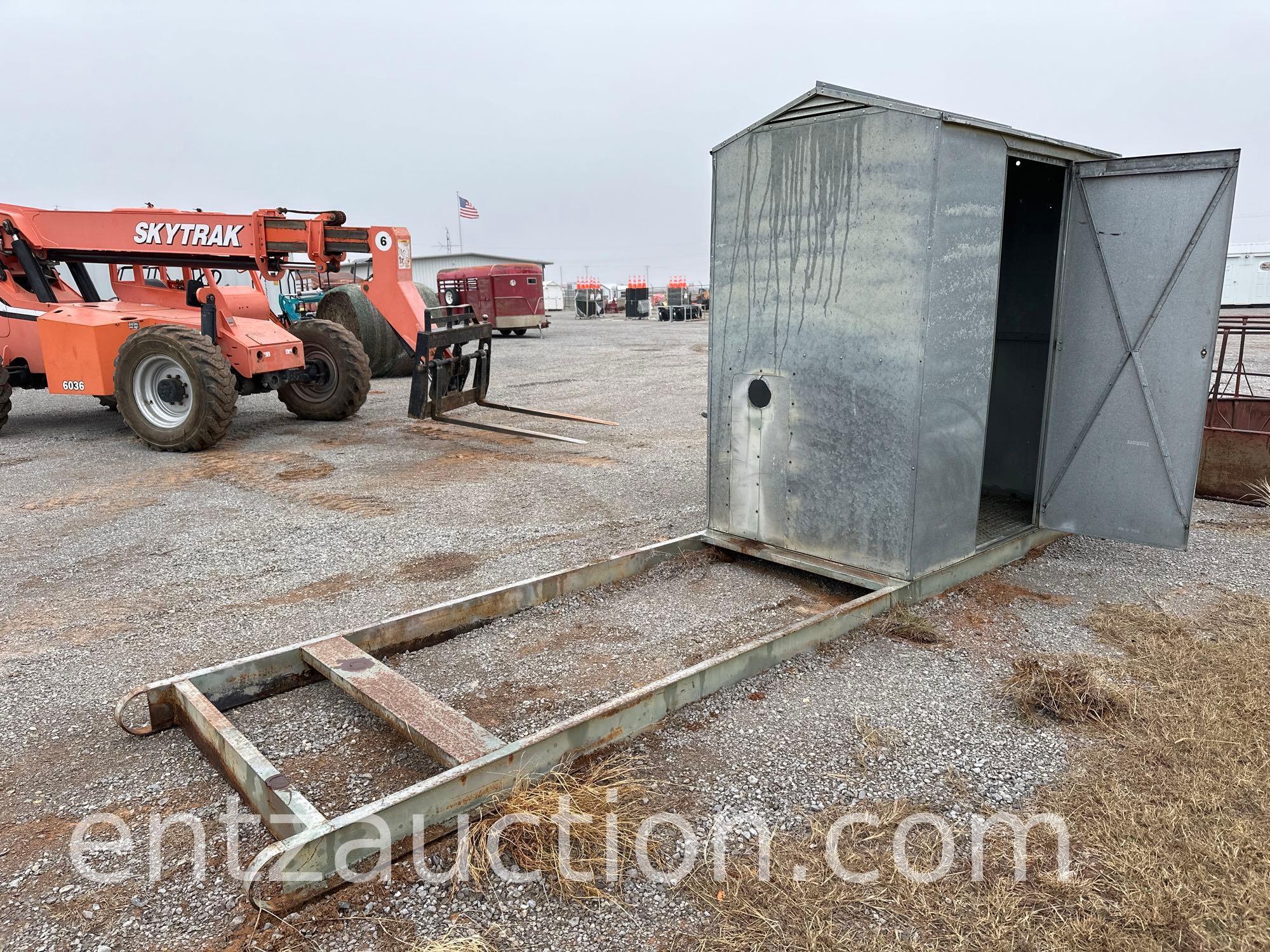 4' X 6' METER HOUSE ON 18' ON SKID