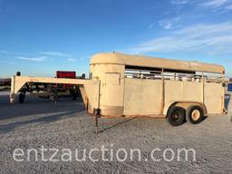 GN STOCK TRAILER, 6' X 16',