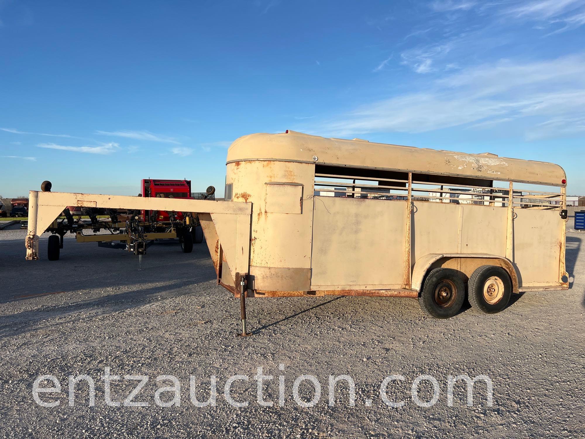 GN STOCK TRAILER, 6' X 16',