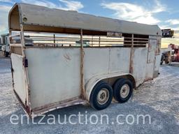 GN STOCK TRAILER, 6' X 16',