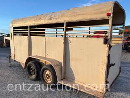 GN STOCK TRAILER, 6' X 16',