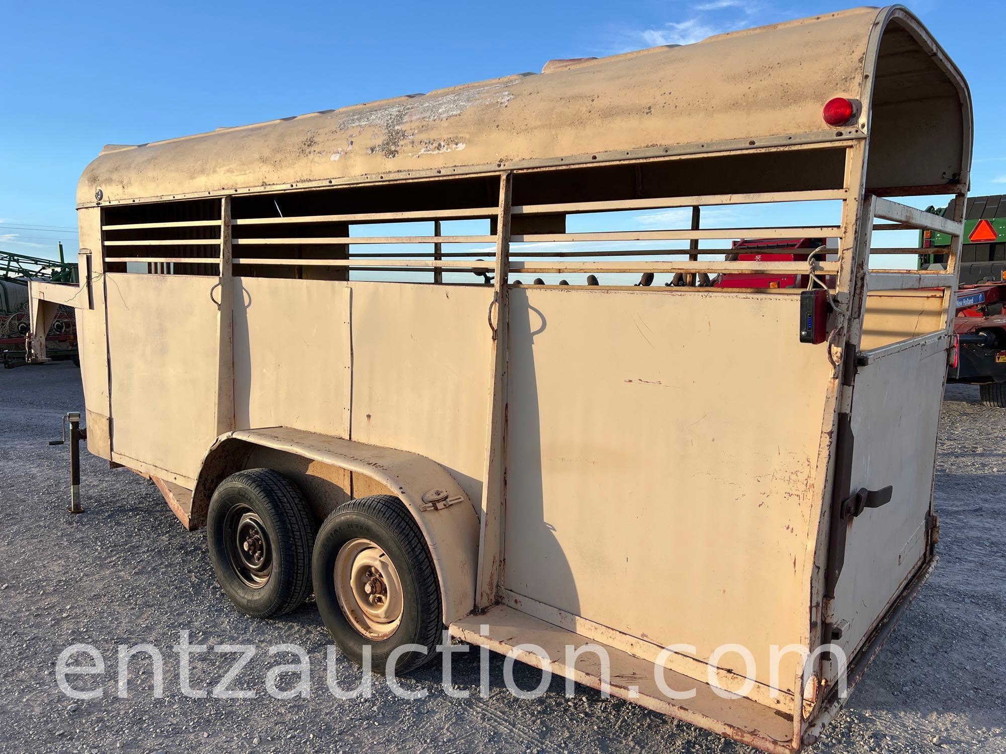 GN STOCK TRAILER, 6' X 16',