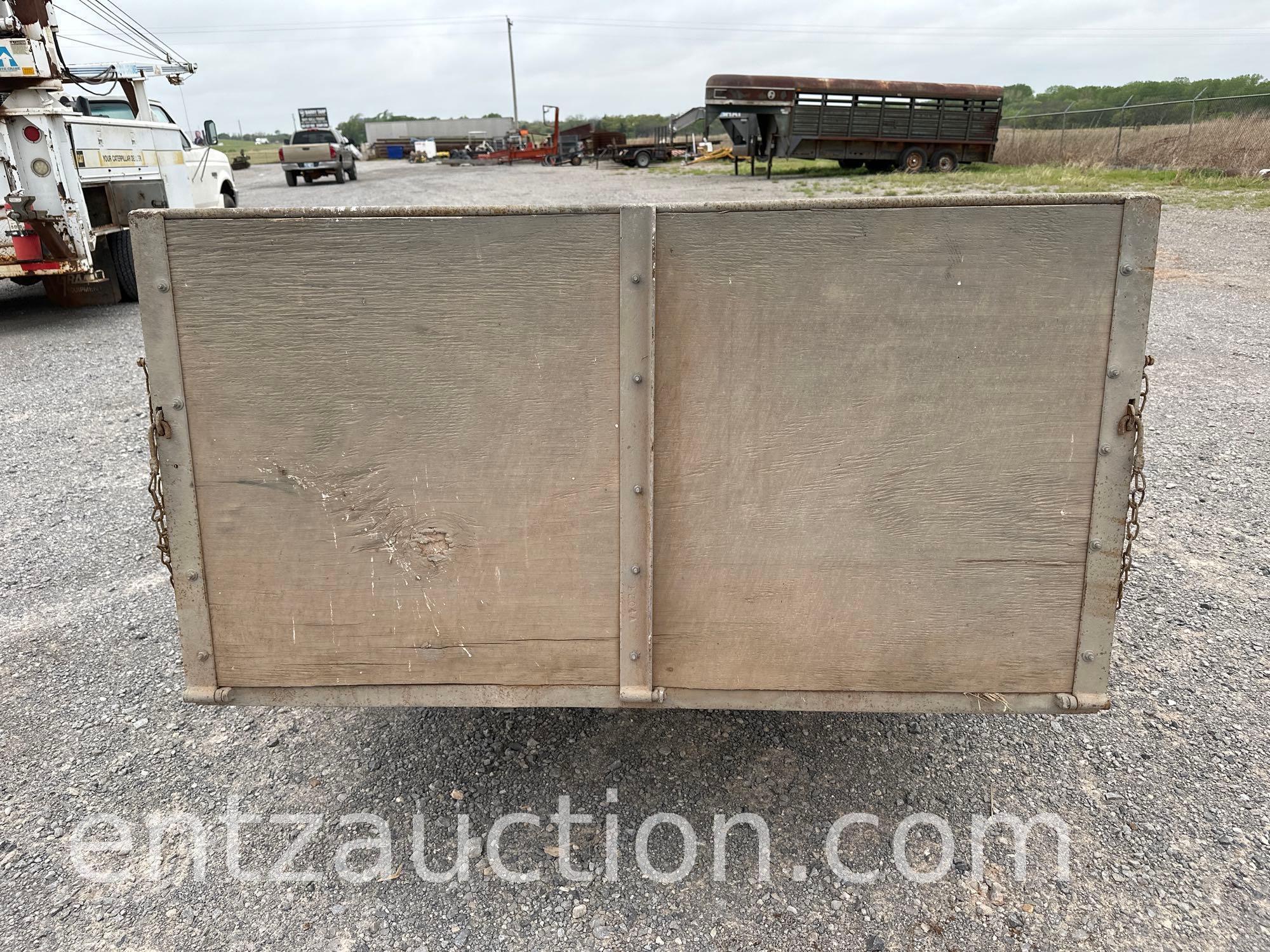 5' X 8' SHOPBUILT TRAILER W/ 30" SIDES, BP, SA,