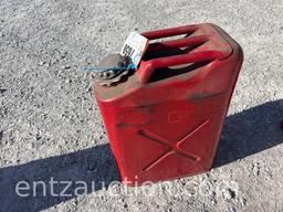 LOT OF 4 STEEL 5 GAL. FUEL CANS