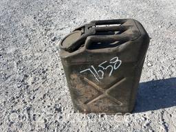 LOT OF 4 STEEL 5 GAL. FUEL CANS