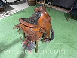 COLORADO DENVER SADDLERY ROPING SADDLE,