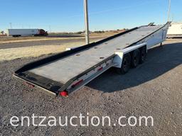 1985 TOMMY BOY, 44' WEDGE CAR HAULER TRAILER,