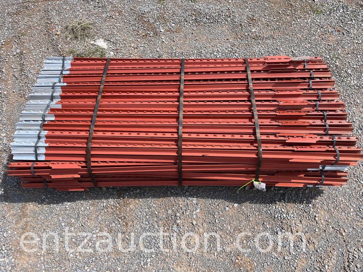 PALLET OF 6' T-POSTS, 1.33 LB, *UNUSED, MADE IN