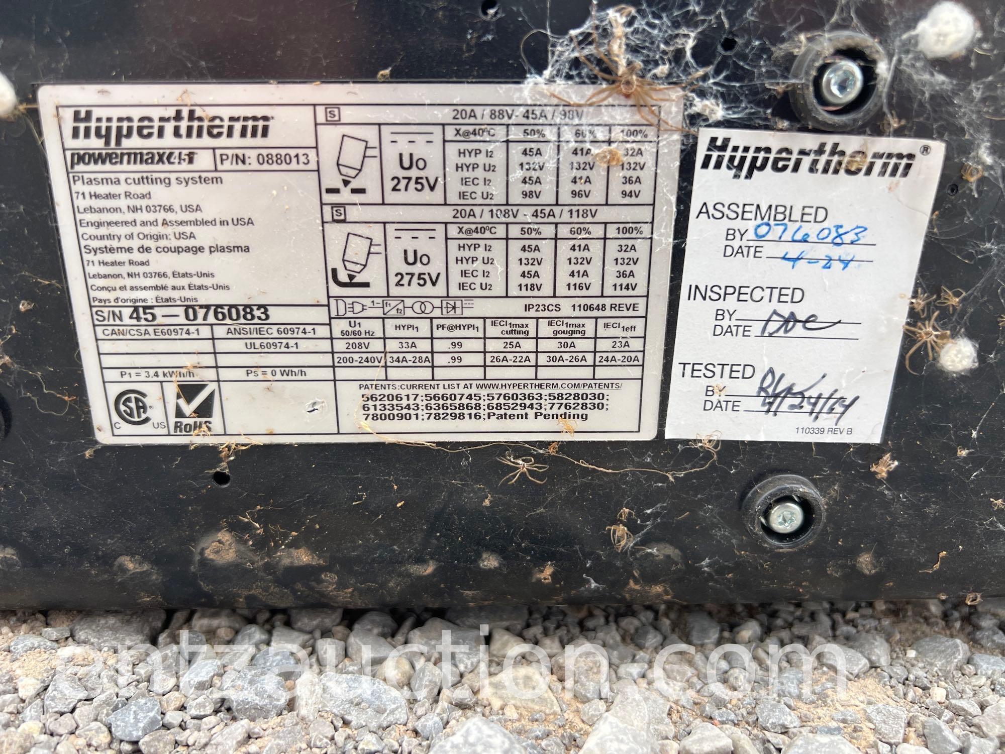 HYPERTHERM POWERMAX 45 PLASMA CUTTER