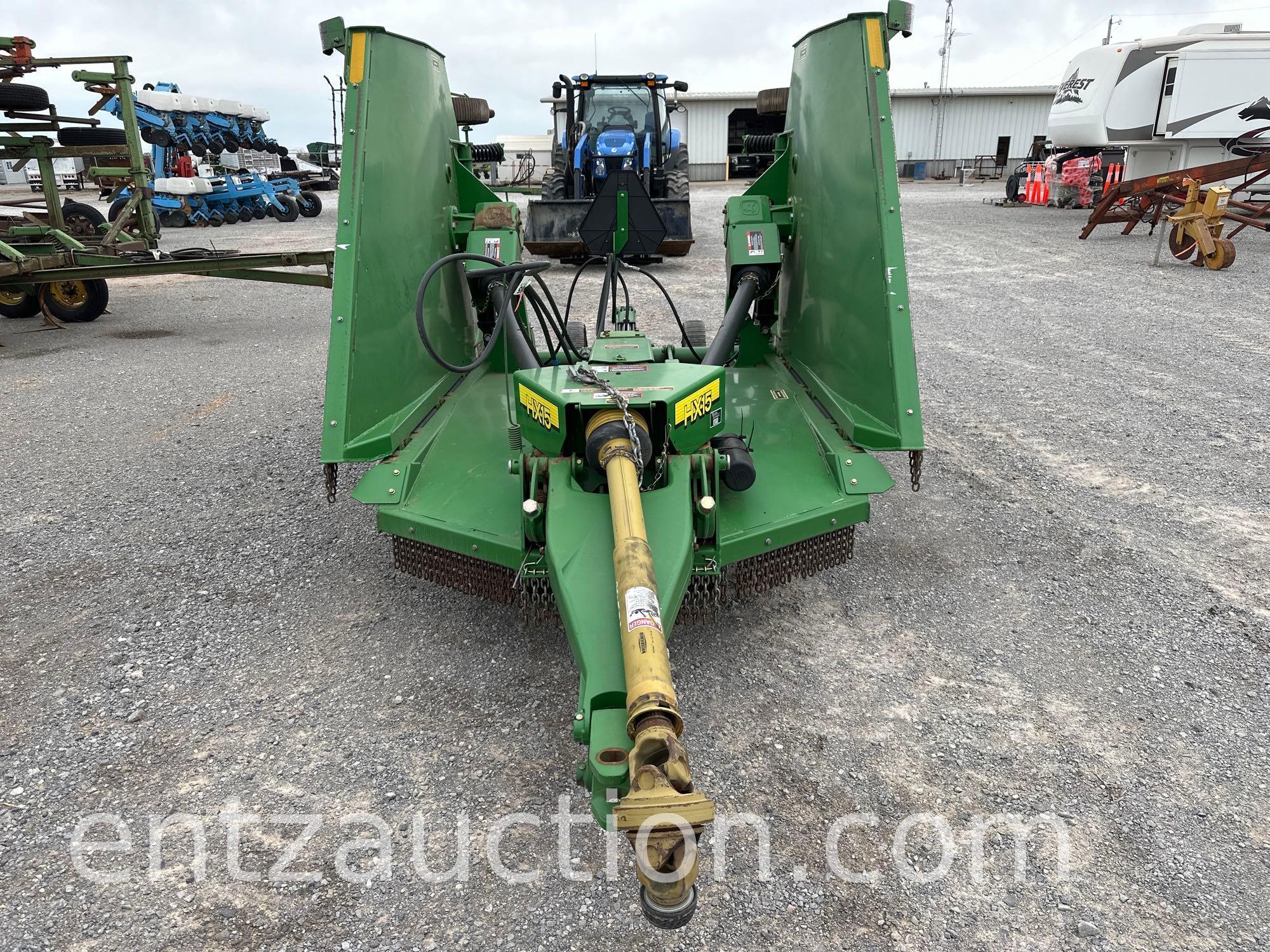 2010 JD HX15 MOWER, 1000 PTO, DOUBLE FOLD,